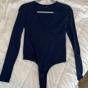 Naked wardrobe v neck bodysuit